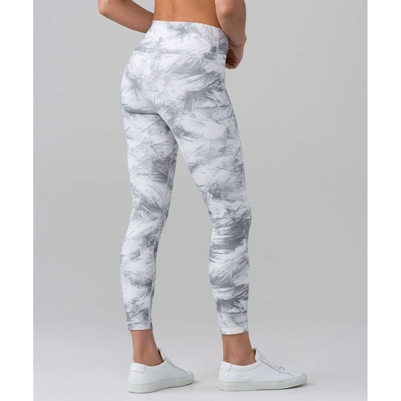 Lululemon Wunder Under Hi-Rise 7/8 Tight Full-On Luxtreme 25" Breeze White Sz 8 - Picture 1 of 12